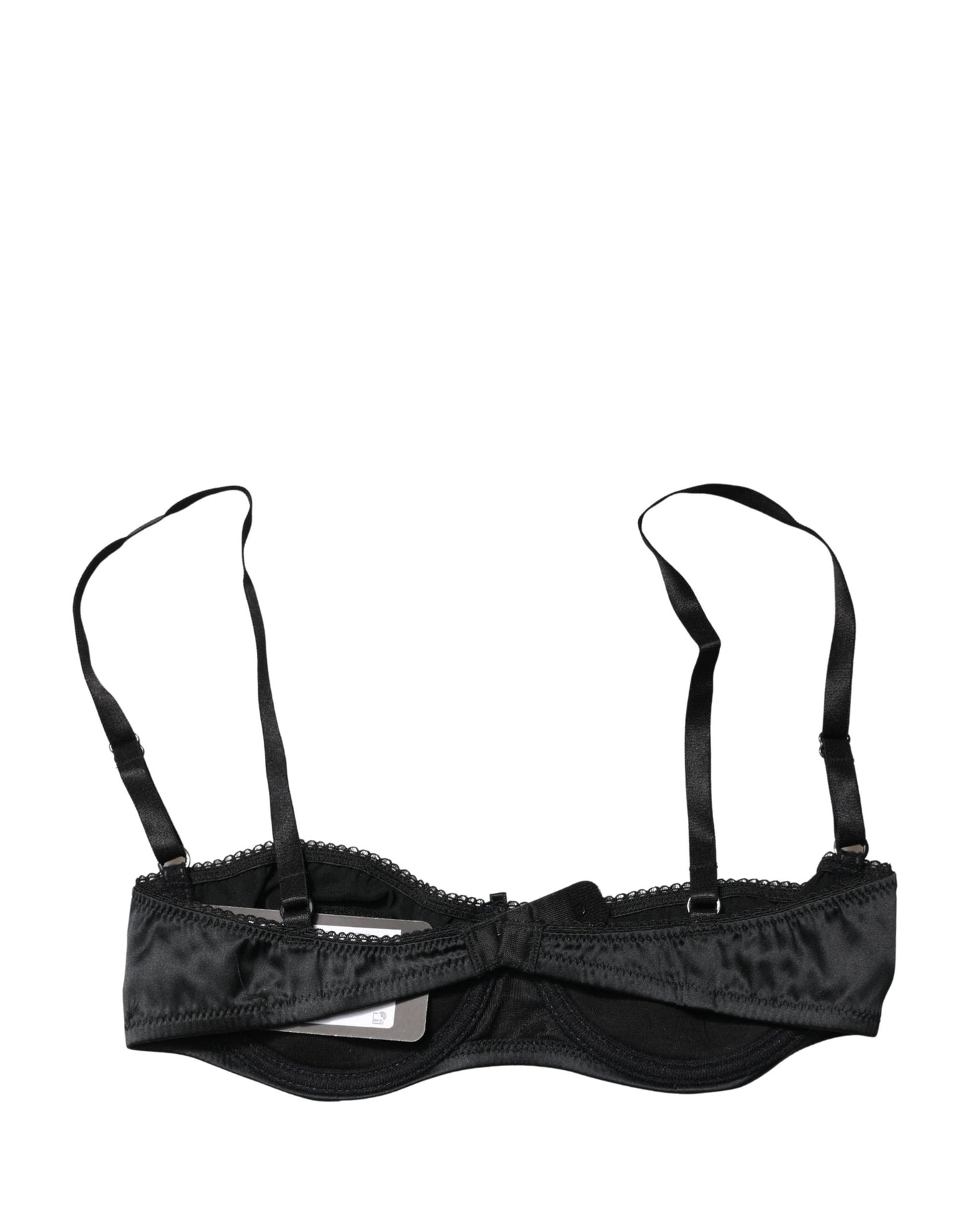 Ropa Interior Sujetador Balconette con Aros Semiacolchado Negro Dolce & Gabbana