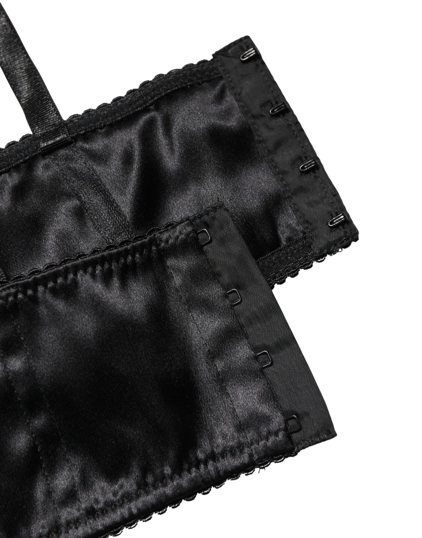 Ropa Interior Sujetador Balconette con Aros Semiacolchado Negro Dolce & Gabbana