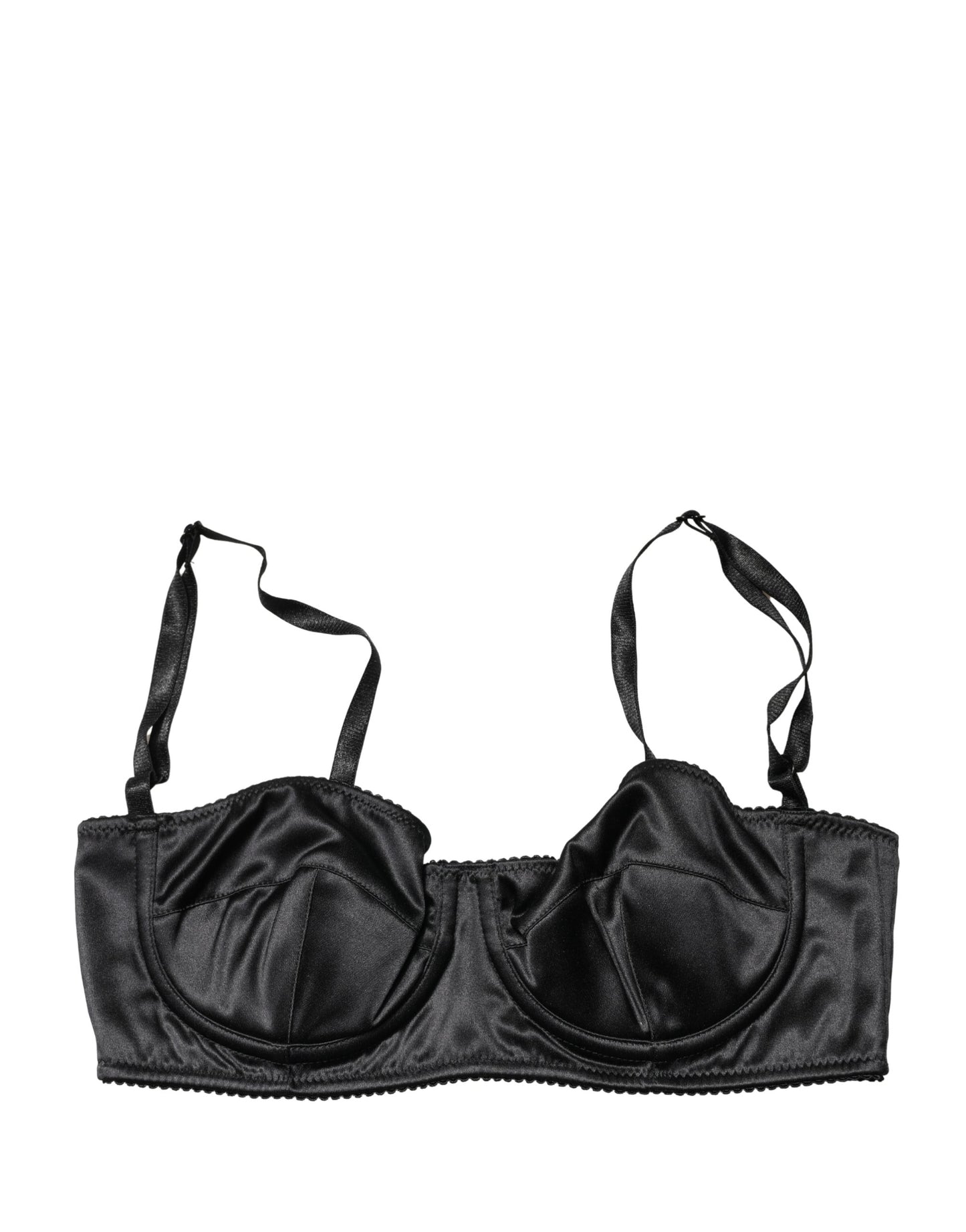Ropa Interior Sujetador Balconette con Aros Semiacolchado Negro Dolce & Gabbana