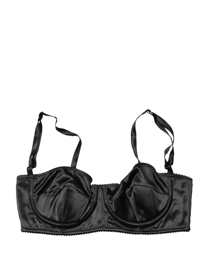 Soutien-gorge balconnet Dolce & Gabbana noir avec armatures semi-rembourrées