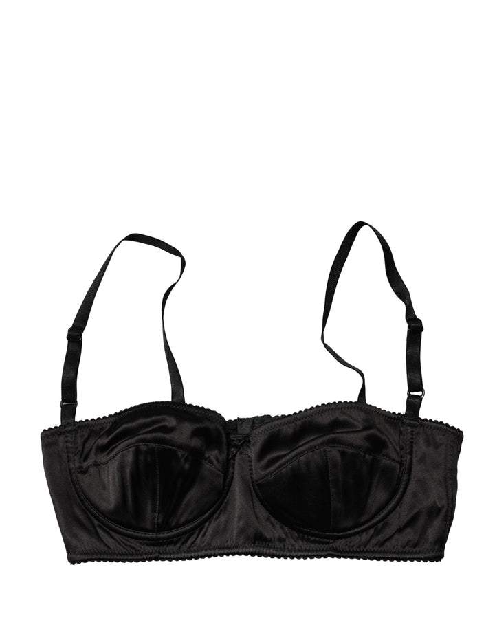 Soutien-gorge balconnet Dolce & Gabbana noir avec armatures semi-rembourrées