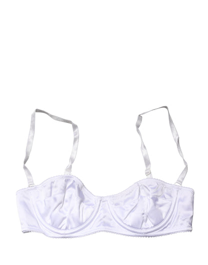 Soutien-gorge balconnet Dolce & Gabbana blanc semi-rembourré à armatures