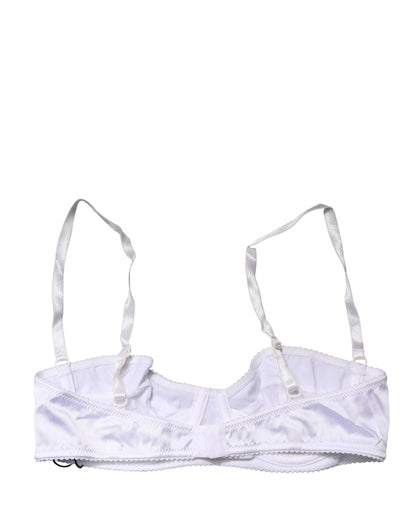 Soutien-gorge balconnet Dolce & Gabbana blanc semi-rembourré à armatures