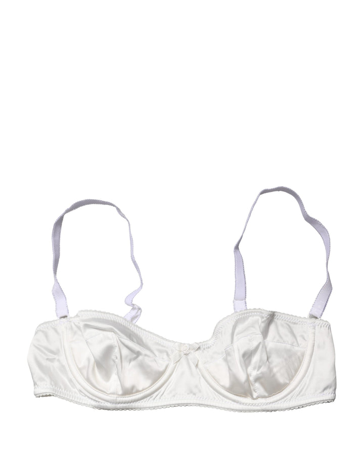 Soutien-gorge balconnet Dolce & Gabbana blanc semi-rembourré à armatures