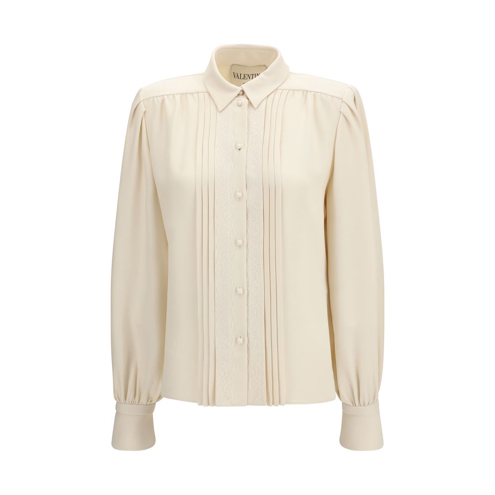 Valentino Beige Silk Shirt