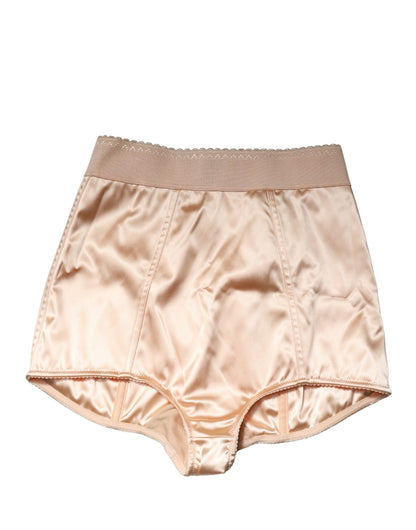 Braga Faja de Talle Alto de Seda Beige Mezclada Dolce & Gabbana