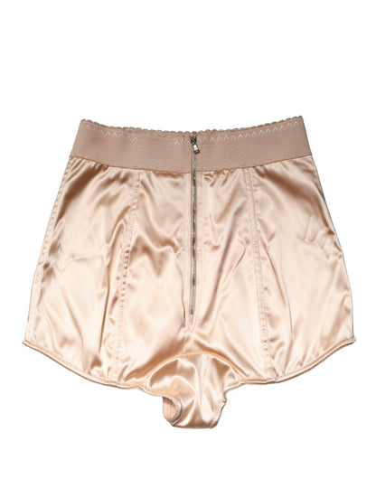 Braga Faja de Talle Alto de Seda Beige Mezclada Dolce & Gabbana