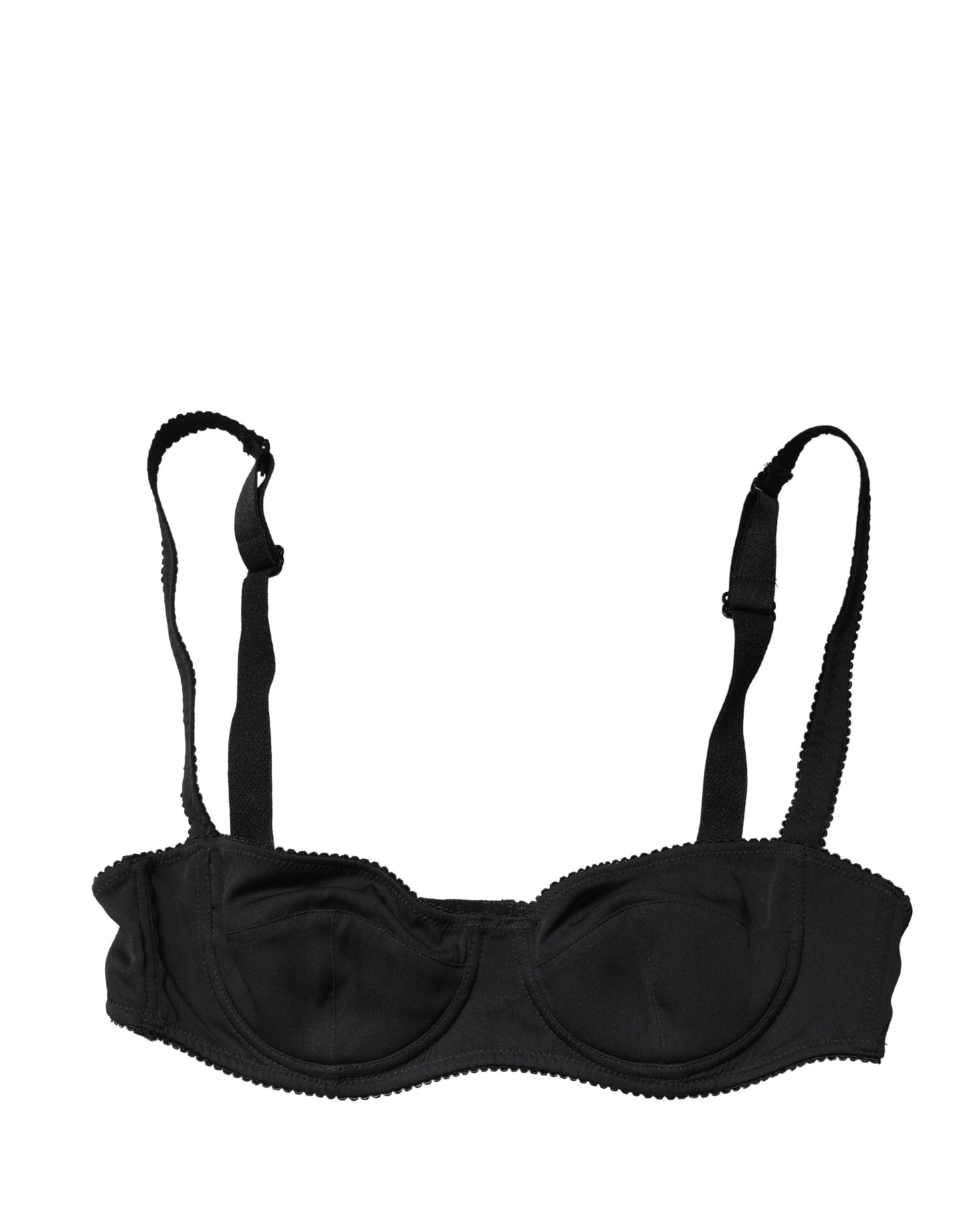 Ropa Interior Sujetador Balconette con Aros Semiacolchado Negro Dolce & Gabbana