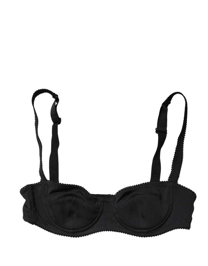Soutien-gorge balconnet Dolce & Gabbana noir avec armatures semi-rembourrées
