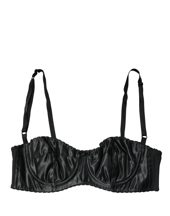 Soutien-gorge balconnet Dolce & Gabbana noir avec armatures semi-rembourrées