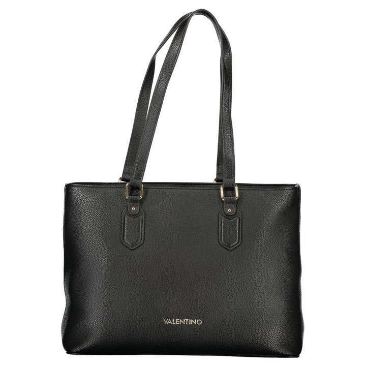 Mario Valentino Nero Poliuretano Womens Bag with Internal Pocket and Phone Spaces