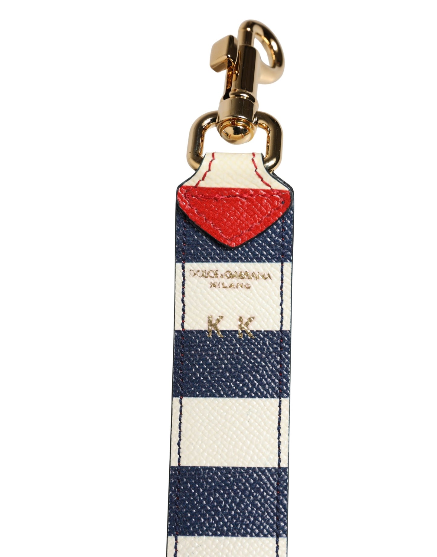 Correa para el Hombro de Piel a Rayas Multicolor Dolce & Gabbana