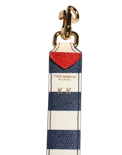 Correa para el Hombro de Piel a Rayas Multicolor Dolce & Gabbana