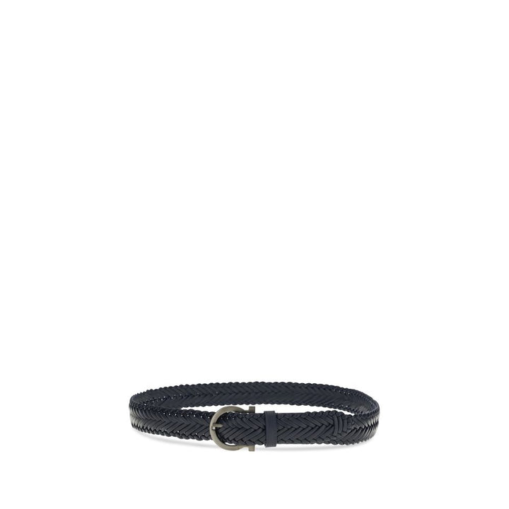 Cinturón Ferragamo de Piel de Becerro Azul Bos Taurus