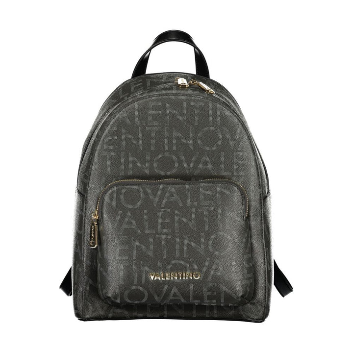 Mario Valentino Black Polyurethane Womens Backpack