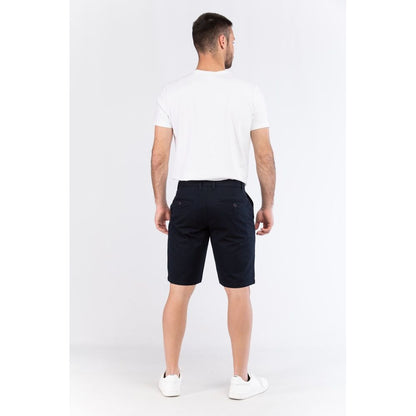 Champion Blue Cotton Bermuda Shorts