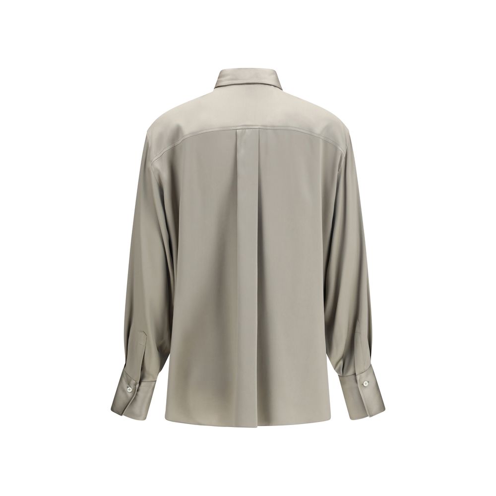 Brunello Cucinelli Bicolor Silk Shirt