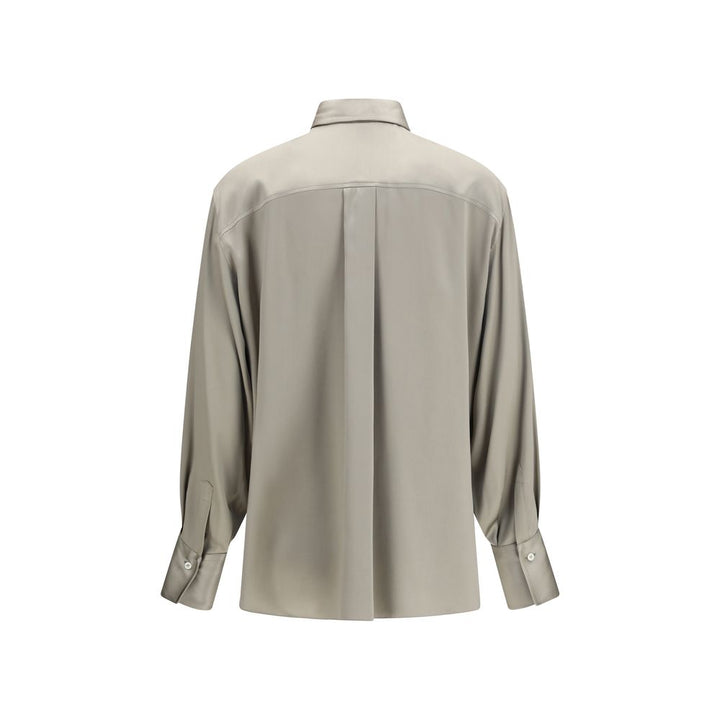 Brunello Cucinelli Bicolor Silk Shirt