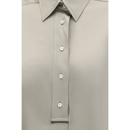 Brunello Cucinelli Bicolor Silk Shirt
