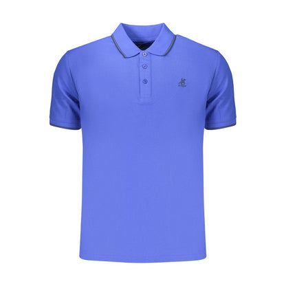 U.S. Grand Blue Cotton Men's Polo Shirt