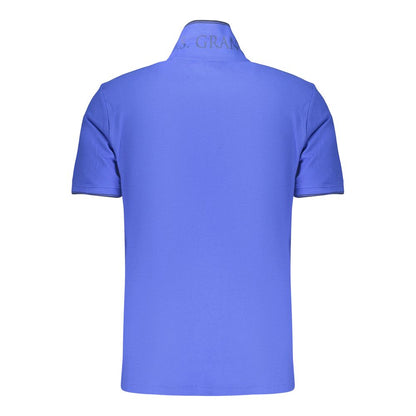 U.S. Grand Blue Cotton Men's Polo Shirt