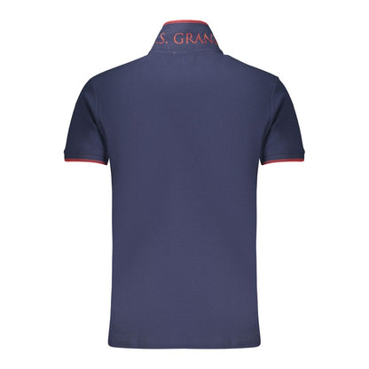 U.S. Grand Blue Cotton Men's Polo