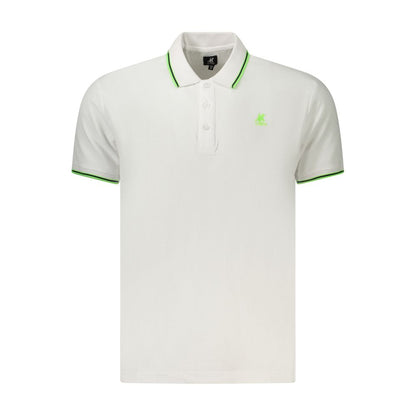 U.S. Grand White Cotton Men's Polo Shirt