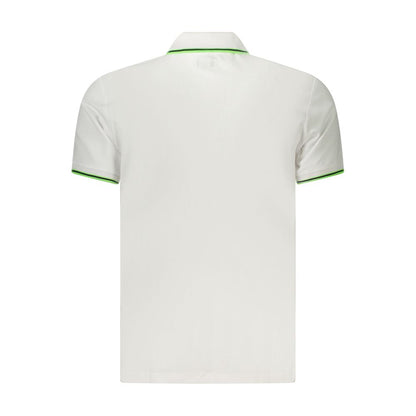 U.S. Grand White Cotton Men's Polo Shirt