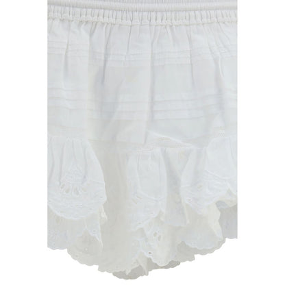 Isabel Marant Étoile White Cotton Bermuda Shorts