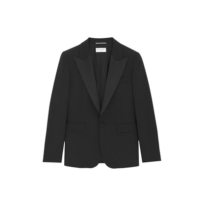 Blazer de lana negro de Saint Laurent