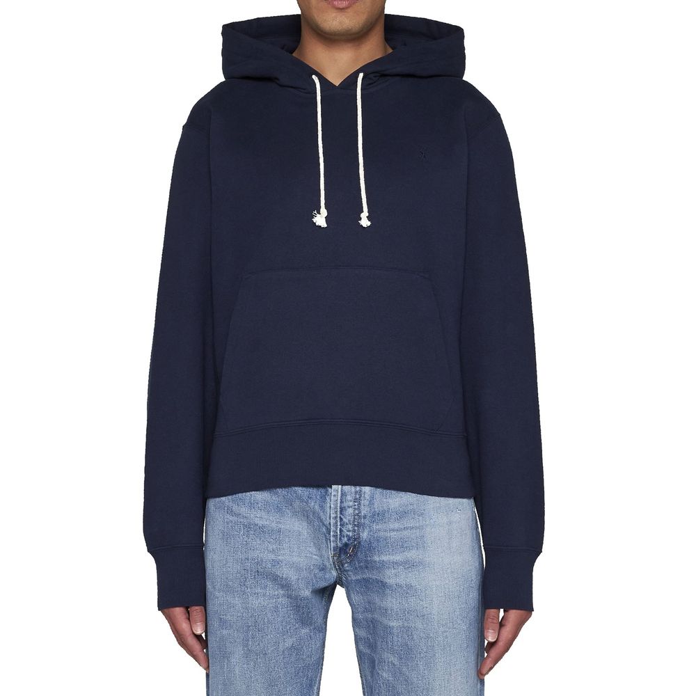 Saint Laurent Blue Cotton Sweatshirt