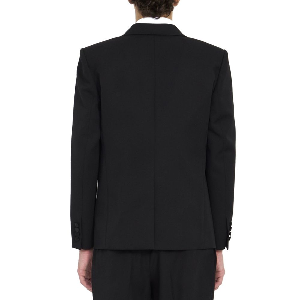 Blazer de lana negro de Saint Laurent