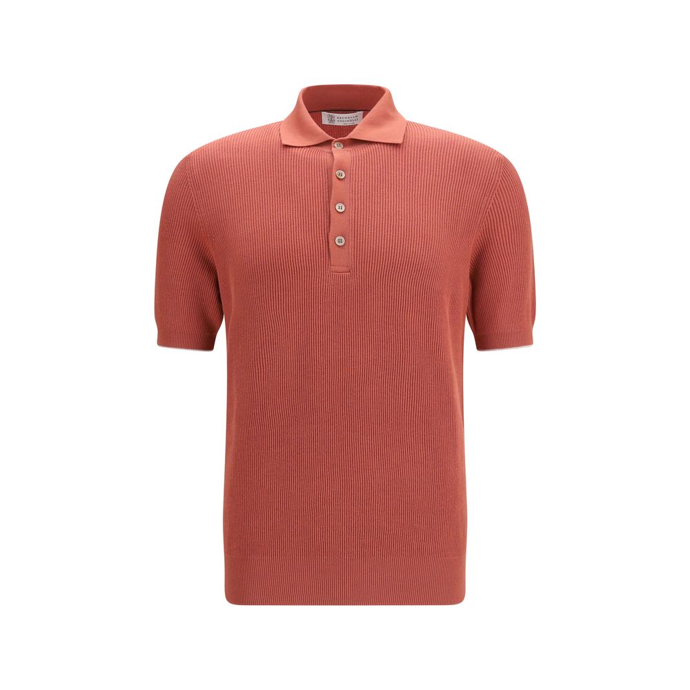 Polo de algodón multicolor Brunello Cucinelli