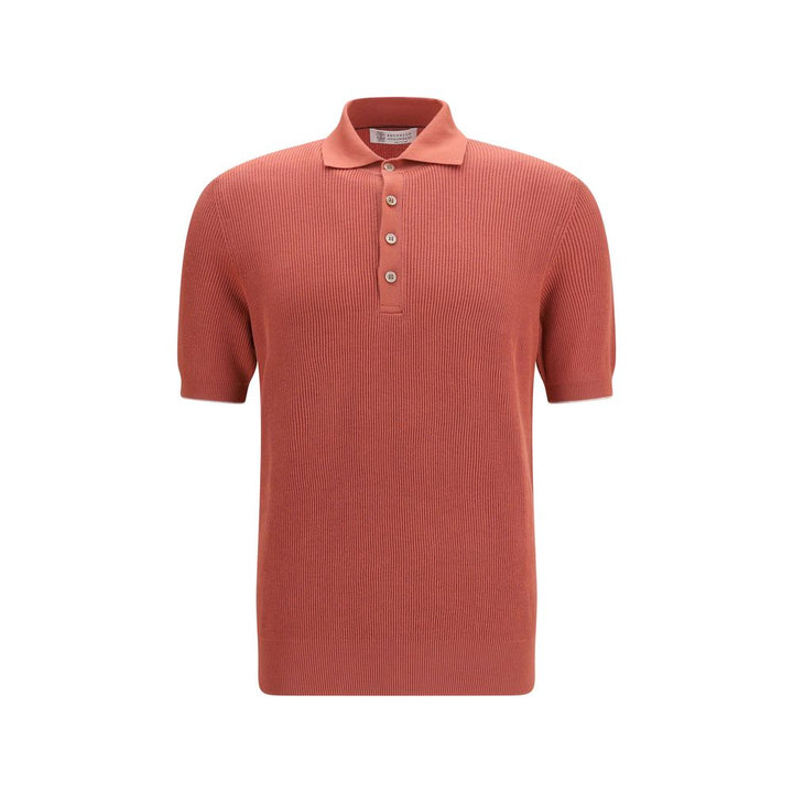Polo Brunello Cucinelli en coton multicolore