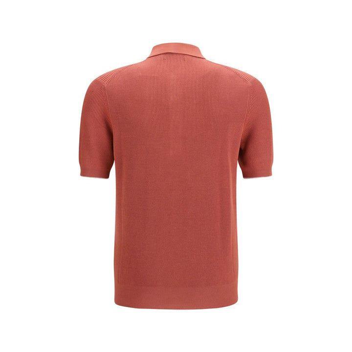 Polo Brunello Cucinelli en coton multicolore