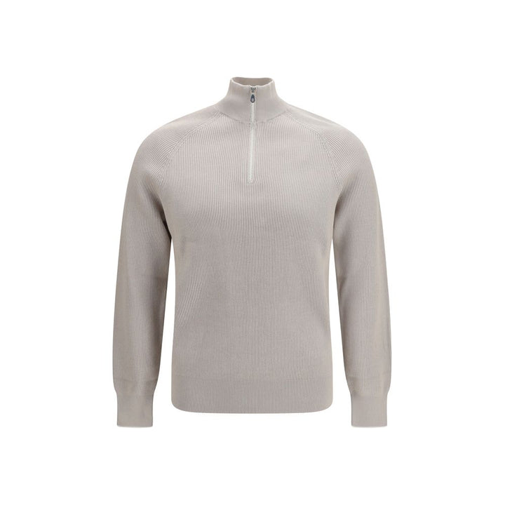 Brunello Cucinelli Beige Cotton Sweatshirt