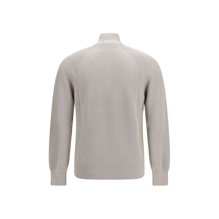 Brunello Cucinelli Beige Cotton Sweatshirt