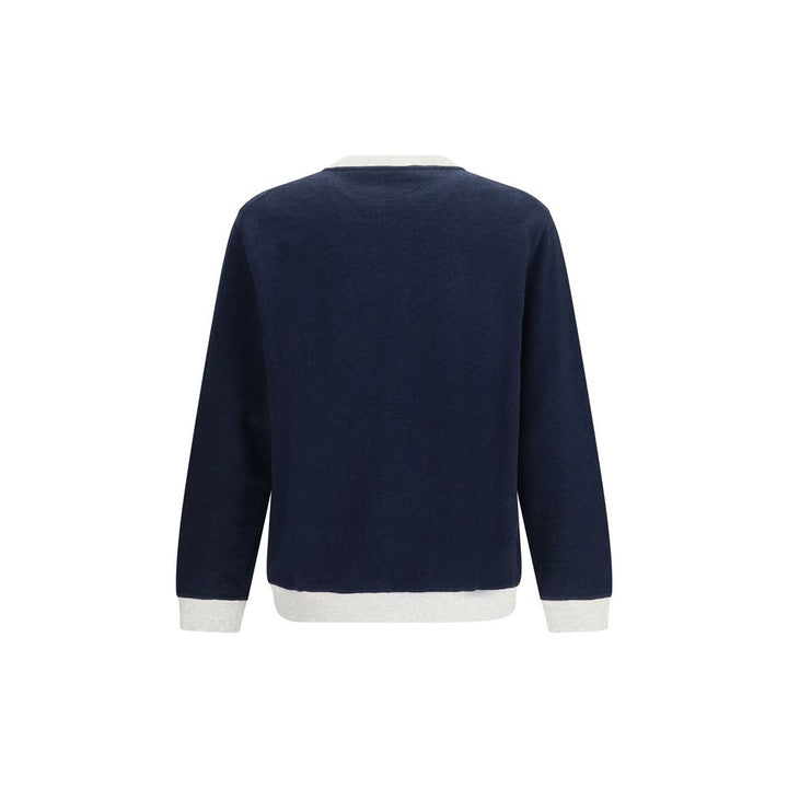 Brunello Cucinelli Blue Cotton Sweatshirt