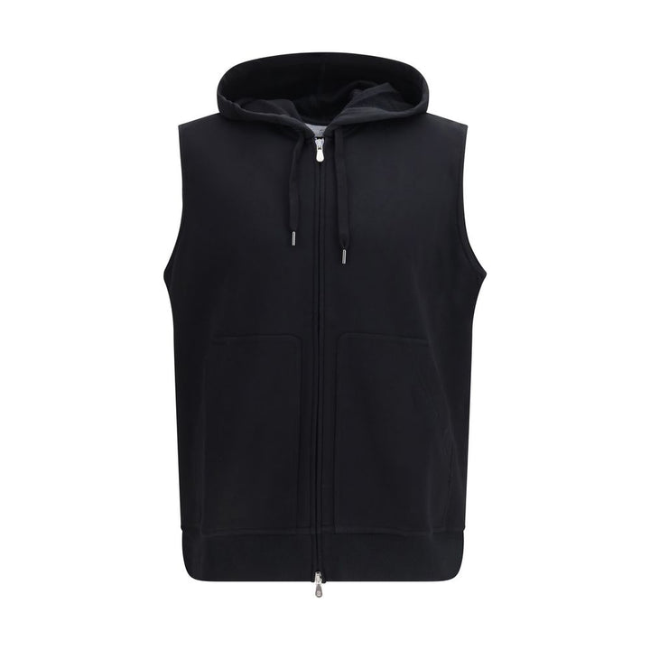 Brunello Cucinelli Black Cotton Sweatshirt