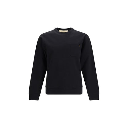Valentino Black Cotton Sweatshirt