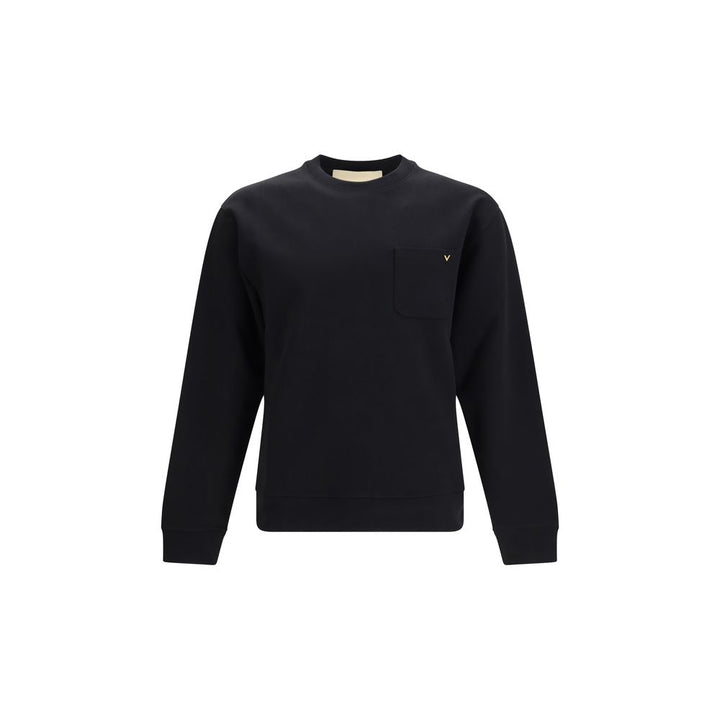 Valentino Black Cotton Sweatshirt