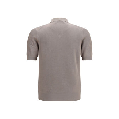 Polo Brunello Cucinelli en coton gris