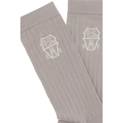Calcetines de algodón beige Brunello Cucinelli