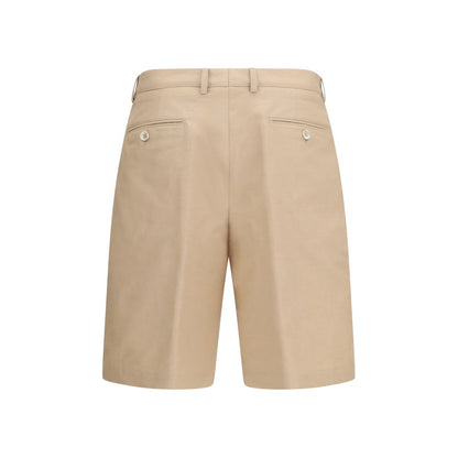 Brunello Cucinelli Beige Cotton Bermuda Shorts