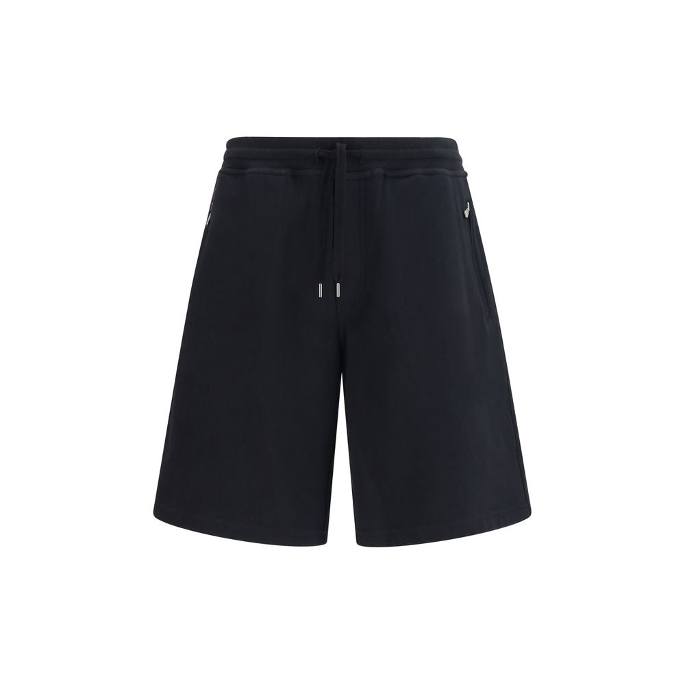 Brunello Cucinelli Black Cotton Bermuda Shorts