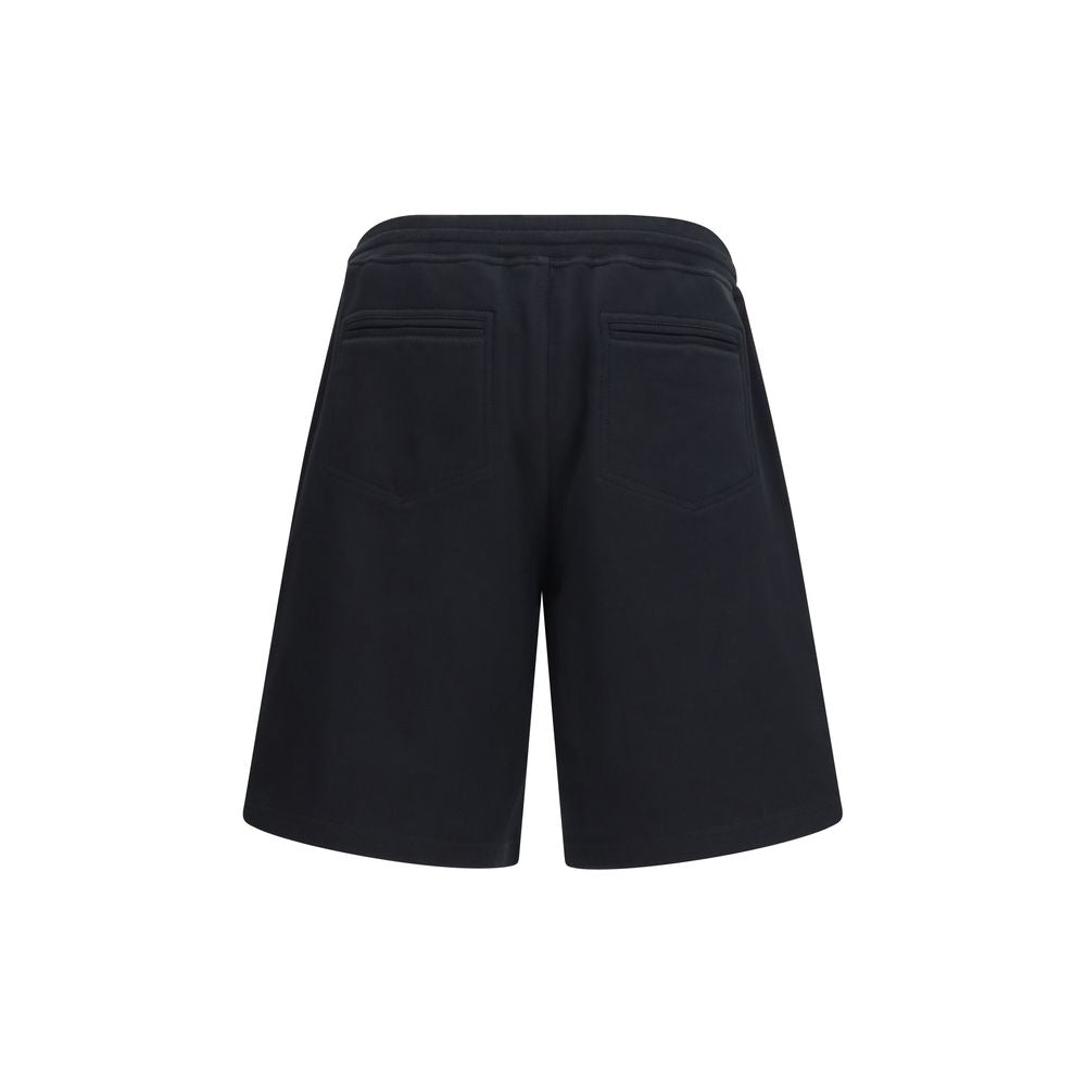 Brunello Cucinelli Black Cotton Bermuda Shorts