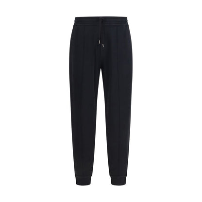 Brunello Cucinelli Joggers en coton noir (Pantalon d'entraînement)