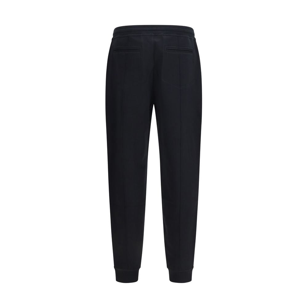 Brunello Cucinelli Joggers en coton noir (Pantalon d'entraînement)