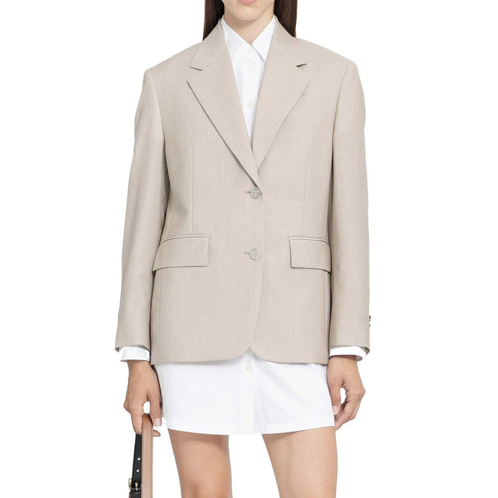 Blazer Prada en mohair beige