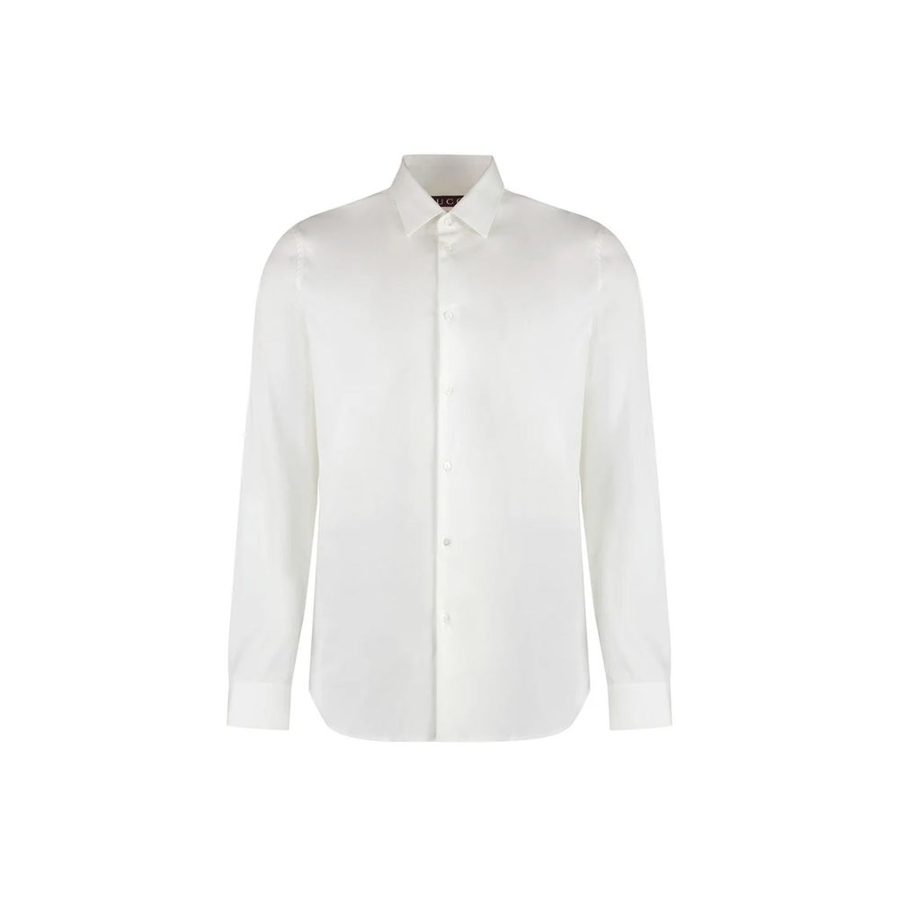 Camisa de vestir Gucci de algodón blanco